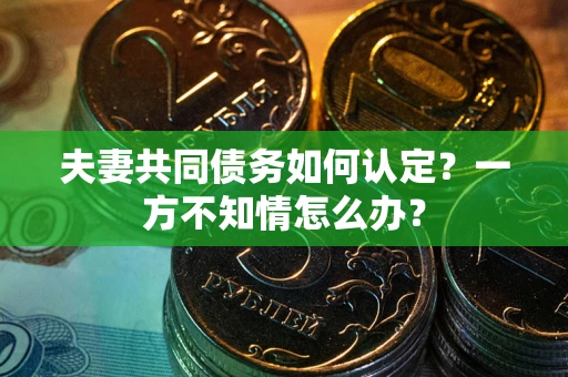 北京夫妻共同债务如何认定？一方不知情怎么办？