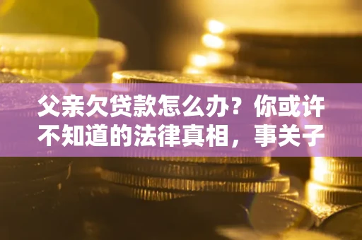 北京父亲欠贷款怎么办？你或许不知道的法律真相，事关子女未来