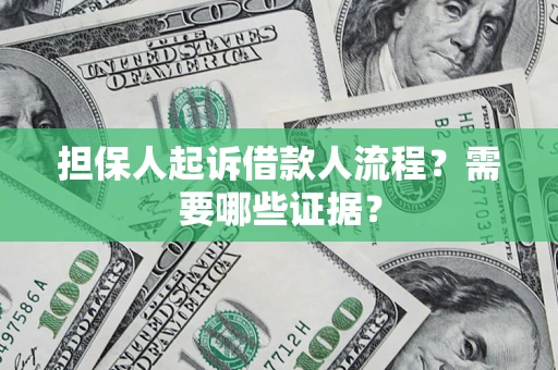 北京担保人起诉借款人流程？需要哪些证据？