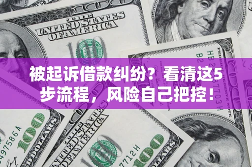 北京被起诉借款纠纷？看清这5步流程，风险自己把控！
