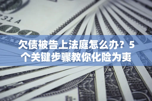 北京欠债被告上法庭怎么办？5个关键步骤教你化险为夷